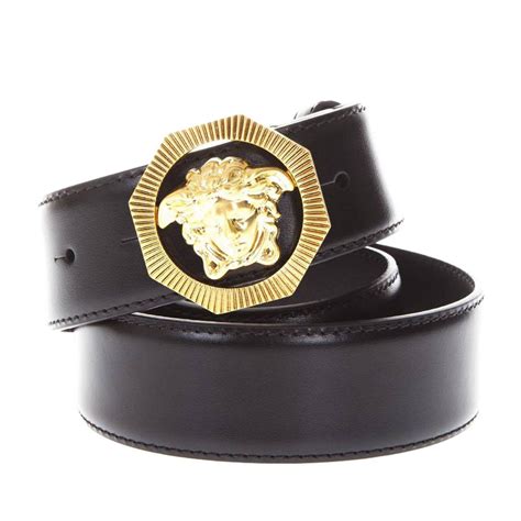 Versace Cintura versace Medusa fibbia in pelle 